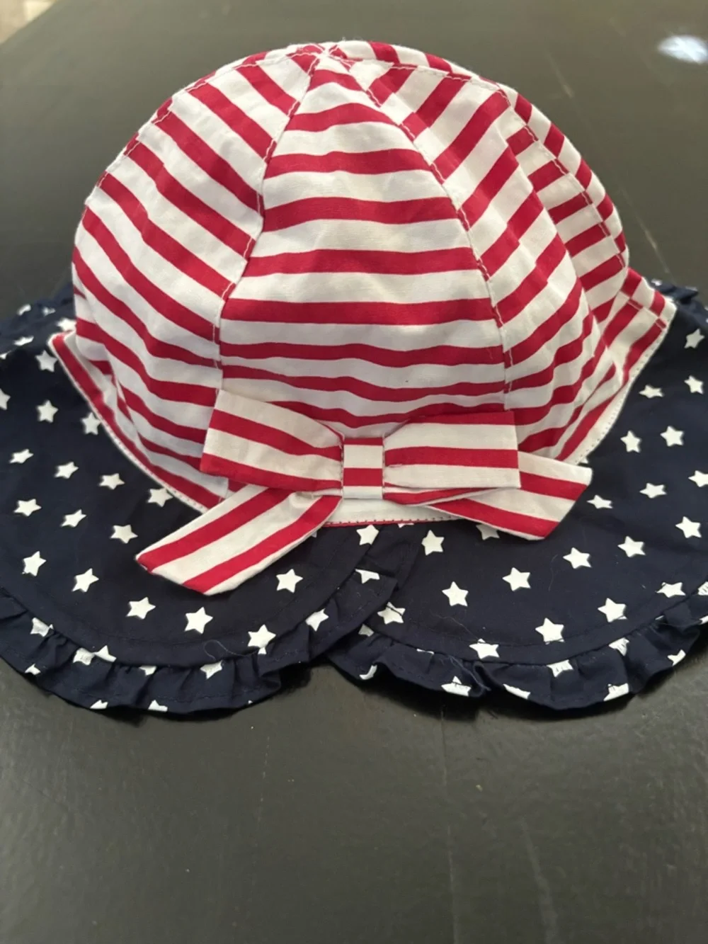 The Children's Place American Stars & Stripes Ruffle Bucket Hat Toddler S/M
